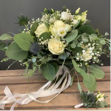 Bridal bouquet in white